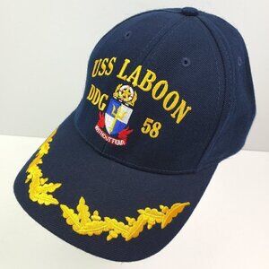 USS Laboon DDG 58 Hat Navy Destroyer Military Gold Leaf Corps USA Cap